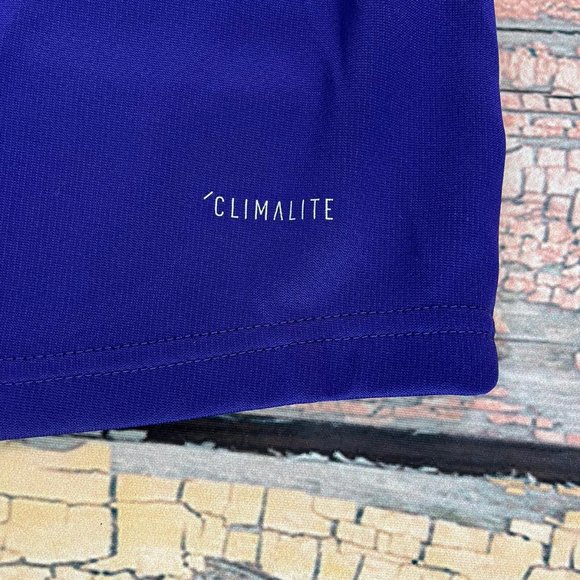 NWT 18. Adidas Collegiate Purple/Bl L 1/4 Zip graphic Co Climalite Dry - Picture 4 of 7